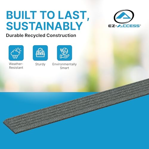 EZ-ACCESS Transitions Angled Entry MAT, Grey, .5-in - color: Grey, size: 0.5 Inches