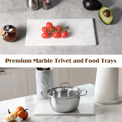 Marble Tray 12"x6", Small Natural Marble Board, Stone Slab for Bathroom Kitchen Counter Sink, Rectangular Candle Plate, Perfume Jewelry Trays(Namib Fantasy) - color: 12"x6"-namib Fantasy