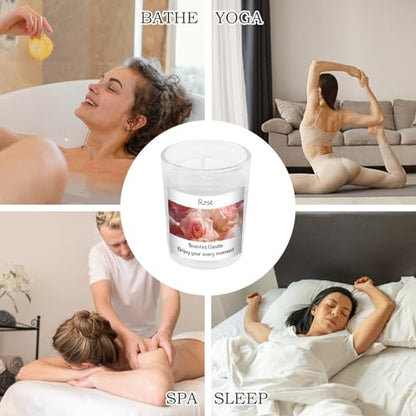 Scented Candles Gifts Set for Women and Men, Soy Wax Aromatherapy Candles 6 Pack Jar Candle for Birthday, Thanksgiving, Valentine, Anniversary, Christmas Gifts