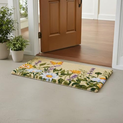 Calloway Mills Butterfly Garden Doormat (18" x 30" x 1.50") - color: Butterfly Garden, size: 1'6" x 2'6" (Rectangular)