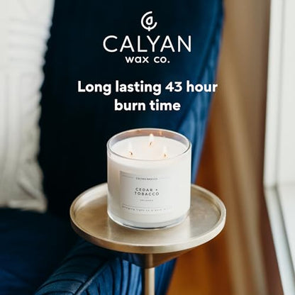 Home & Holiday 3 Wick Scented Candle - 43 Hour Burn | Made in the USA Luxury Clean Soy Wax Candles - Long Lasting Large Glass Jar Candle for Home - 3 Wicks - 14.9oz - color: Home + Holiday