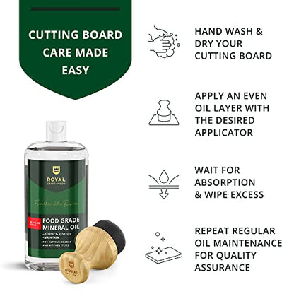 ROYAL CRAFT WOOD Bamboo Cutting Board with Juice Groove - Kitchen Chopping Board for Meat Cheese and Vegetables, Heavy Duty Serving Tray - color: Natural, size: 12"L x 8"W
