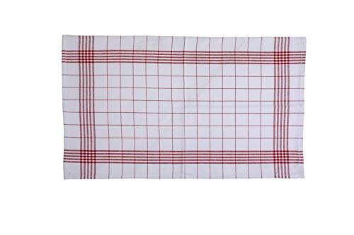 Kitchen Dish Towels, 100% Natural Cotton Kitchen Towels, Set of 12 (15x25Inches), Multi-Purpose Kitchen Tea Towels, Very Soft, Highly Absorbent, Lint Free Vintage Style Hand Towels