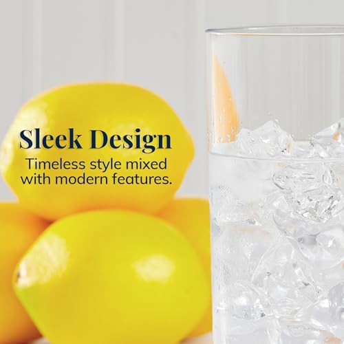 US Acrylic Classic Clear Plastic Reusable Drinking Glasses (Set of 6) 16oz Water Cups | BPA-Free Tumblers, Made in USA | Top-Rack Dishwasher Safe - color: Clear, size: Water Tumblers