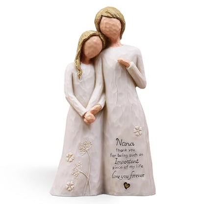 Nana Gifts, Birthday Gifts for Nana,Nanas Figurine | Gift for Nana from Granddaughter,Best Nana Ever Gift ,Grandma Gifts for Christmas Mothers Day,Hand-Painted Resin Statue - style: Nana gifts