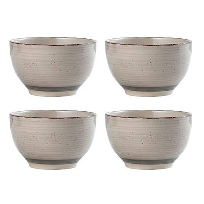 Pfaltzgraff Sadie 16-Piece Cream Dinnerware Set, Service for 4, Durable Stoneware Plates and Bowls with Classic Design, Microwave and Dishwasher Safe - color: Cream