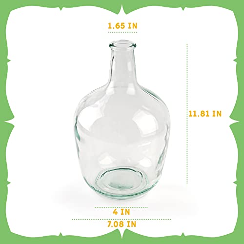 Bfttlity Clear Glass Vase for Centerpieces Table Home Room Decor, M | 12" Tall Clear Vase for Branches, Floor Flowers Vase - size: Medium-Clear