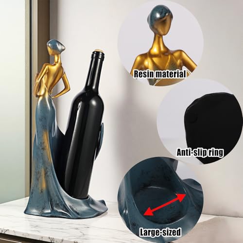 Countertop Single Bottle Wine Rack for Wine Lovers: Elegant Mini Wine Bottle Rack,Red Wine Rack Bottle Holder & Stunning Wine Display for Your Home Decor
