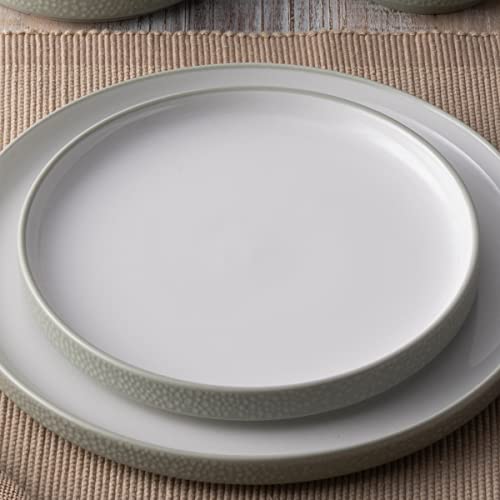 Noritake ColorTex Stone Sage Set of 4 Stax Salad Plates, 7-1/2"