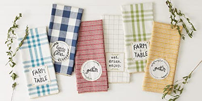DII Home Sweet Farmhouse Kitchen Collection, Dishtowel Set, 18x28, Gray, 4 Count - color: Gray, size: Dishtowel Set, 18x28"