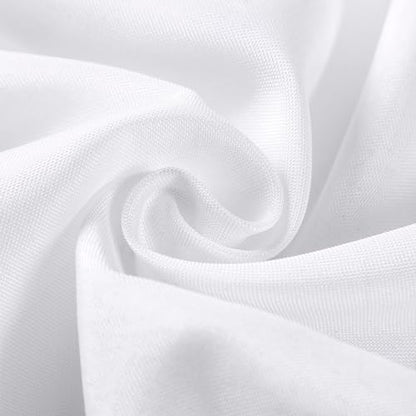 Bailarina Cloth Napkins Set of 80,17x17 inches Dinner Napkins Cloth Washable,Polyester Square Table Cloth Napkin Bulk with Hemmed Edges Ideal for Banquets, Parties and Weddings-White - color: White