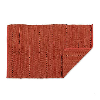 DII Chindi Home Collection Handwoven Multicolor Area Rag Rug, 20x31.5, Spice - color: Spice, size: 1'8" x 2'8" (Rectangular)