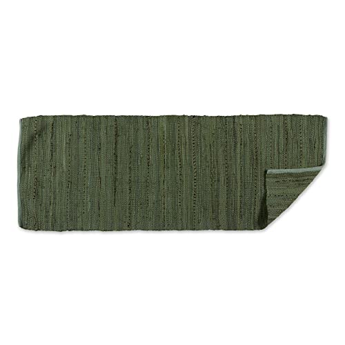 DII Chindi Home Collection Handwoven Multicolor Area Rag Rug, Runner, 2' 3" x 6', Olive Green - color: Olive Green, size: 2'3" x 6' (Rectangular)