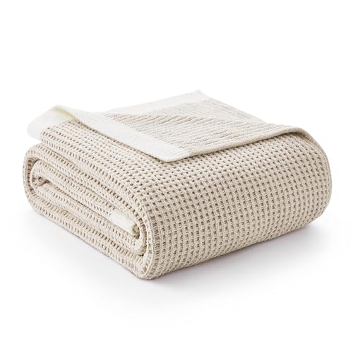 Chenille Throw Blanket, Soft Cozy Waffle Throw for Couch & Sofa, Warm Yet Lightweight, Breathable All-Season Throws for Women Men, Housewarming, Birthdays, 50"x60", Beige - color: Beige, size: Chenille Waffle Knit(50" x 60")