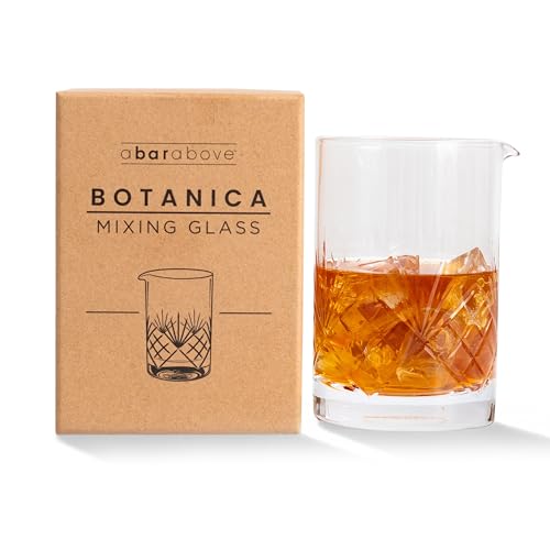 A Bar Above Cocktail Mixing Glass, Botanica Style Stirring Pitcher, 18 Oz - color: Botanica, size: 1 Count (Pack of 1)