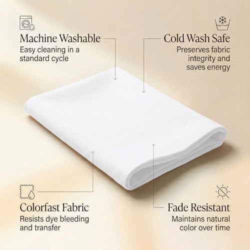 ACCENTHOME Accent Home 100% Cotton Napkins, Delicate Cloth Napkins for Dinners, Parties and Weddings，18 x 18 Inch Set of 12 - White | 100% Pure Cotton Napkins, Economy Pack, Multi Purpose Use, Machine Washable, Cotton - color: 12 - White - Twill, size: 18