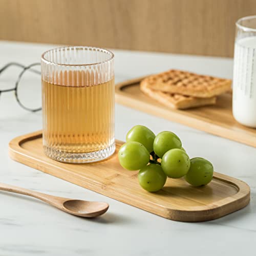 Miamolo Condiment Bowls Divided Serving Tray, Chip and Dip Bowl for Party | Ceramic 10-inch, 3 Compartment Tray + Wood Base | for Snacks Appetizer Charcuterie, Microwave Oven Safe, Hosting Essentials - size: Medium-10 inches