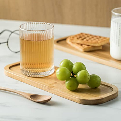 Miamolo Condiment Bowls Divided Serving Tray, Chip and Dip Bowl for Party | Ceramic 10-inch, 3 Compartment Tray + Wood Base | for Snacks Appetizer Charcuterie, Microwave Oven Safe, Hosting Essentials - size: Medium-10 inches