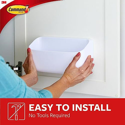Command Organizing Caddy, 1 Caddy, 4 Large Strips | Command Strips Wall caddy, Tool Free Adhesive Organizer For Cleaning Supplies, Closets, Pantry, Home, And Office