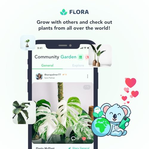 Flora Premium Plant Mister Spray Bottle Producing Gentle & Fine Mist for Precision Hydration, Dispersed Humidity & Moisture - Comes w App for Smart Plant Care (2 Packs)