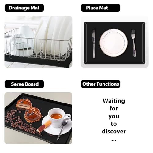 WK Flexible Plastic Cutting Boards Mats with Lip, Foldable Cutting Board for Kitchen Set of 3, Black Cutting Boards for Meat, Nonslip Cutting Mats Sheets, BPA Free, Dishwasher Safe - color: Foldable - Black - 3