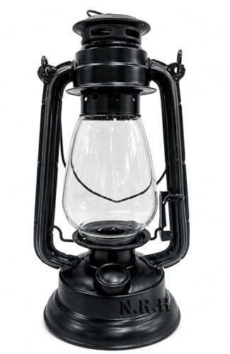 Outdoor Candle Lantern Decorative Hurricane Holder Patio Deck Indoor | Hurricane Lantern 12inch Black Lantern Original Version|