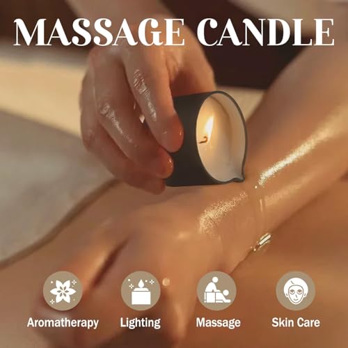 12-Pack Massage Candle Set - Low Temperature Soy Wax Melts into Silky Smooth Massage Oil, 1oz Aromatherapy Candles for Couples, Home Spa, Relaxation & Romantic Gifts (12 Scents) - color: 12Pack-Massage