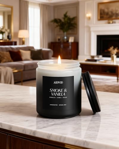 AOOVOO Scented Candles Set - 6 Pack Men Candles for Home Scented | 42 oz Soy Wax, 300 Hour Long Lasting Candle, Aromatherapy Candle, Birthday, Christmas, Valentine, Gifts Set for Men - size: 6 Pack Mens Candles