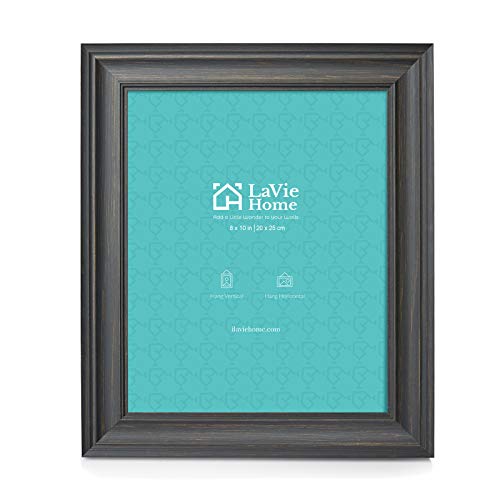 8x10 Picture Frames (3 Pack, Black) Rustic Photo Frame Set with Tempered glass for Wall Mount & Table Top Display - color: Black, size: 8x10