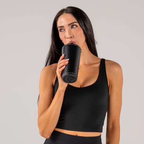 HydroJug Everyday Tumbler 20 oz, Ceramic-Lined Straw Cup, Black - color: Black, size: 20 Ounces
