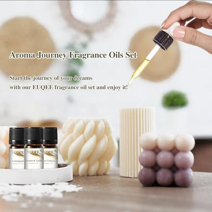EUQEE 12 Pcs Fragrance Oils Gift Set for Aromatherapy | Essential Oil for Diffuser, Candle Making, Soap Making, Humidifier - color: 12pcs Fragrance Set