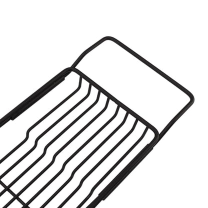 Marhynchus Metal Marble Bathtub Rack, Bathtub Caddy Tray Stainless Steel Shower Caddy Tray with Extending Sides, Bathroom Trays (Black White) - size: Black White