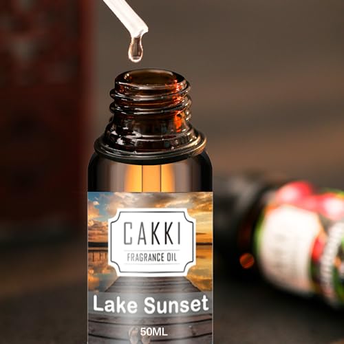 Essential Oils for Diffusers for Home, Scent-Lake Sunset, Single Large Size 50ml, CAKKI Fragrance Oils, for Candle Making, for Soap Making, Diffuser Oil Scents - size: 50 ml (Pack of 1)