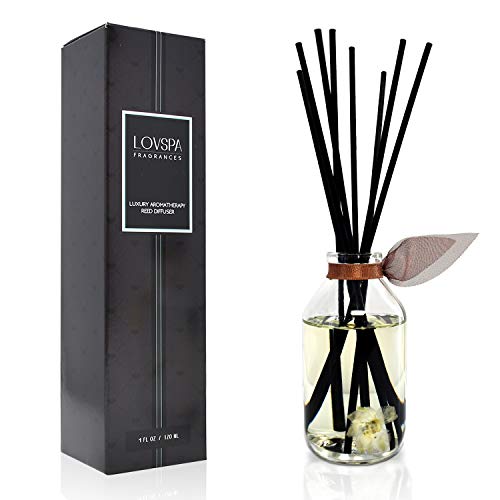 Reed Diffuser Set - Baltic Amber Scented Diffuser with Sticks | Home Fragrance Reed Diffuser for Bedroom, Bathroom Shelf Décor - Made in the USA - color: Baltic Amber