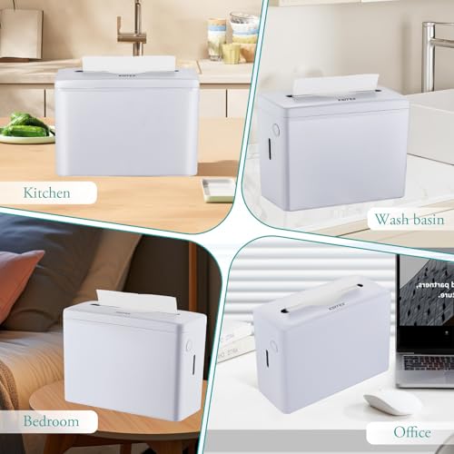 Paper Towel Dispenser Countertop,Non-Slip Base,White-S | Multifold Trifold Z-Fold Paper Towel Holder, Hand Towel Dispenser for Kitchen Bathroom Commercial,Single Sheet Dispensing - color: White-s