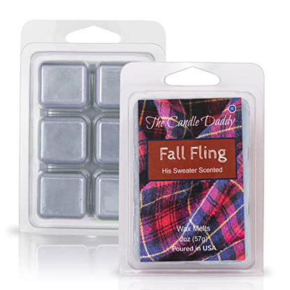 Fall Fling - "His" Sweater Scented Wax Melt - 1 Pack - 2 Ounces - 6 Cubes