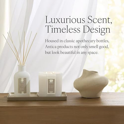 Antica Farmacista Home Ambiance Diffuser - Long-Lasting Reed Scent Diffuser - Luxury Room Freshener Gift - Damascena Rose, Orris & Oud, 8.45 fl oz