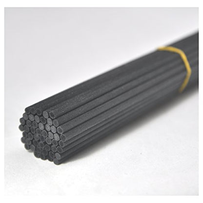 50 Pieces Fiber Reed Diffuser Replacement Refill Sticks for Aroma Fragrance (Black, 10" x4mm) - color: Black, size: 10" x4mm