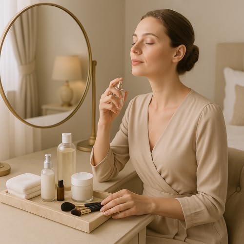 Creative Home Natural Java Marble Tray Handcrafted Stone Organizer for Bathroom Vanity Office Entryway Not Plastic Elegant Catchall for Skincare Jewelry Stationery, 6.5 x 16.5 x 1.5 H Inch - size: 6.5" x 16.5" x 1.5", style: Organizer Tray
