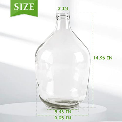 Bfttlity Clear Glass Vase for Centerpieces Table Home Room Decor, L | 15" Tall Clear Vase for Branches, Floor Flowers Vase - size: Large-Clear