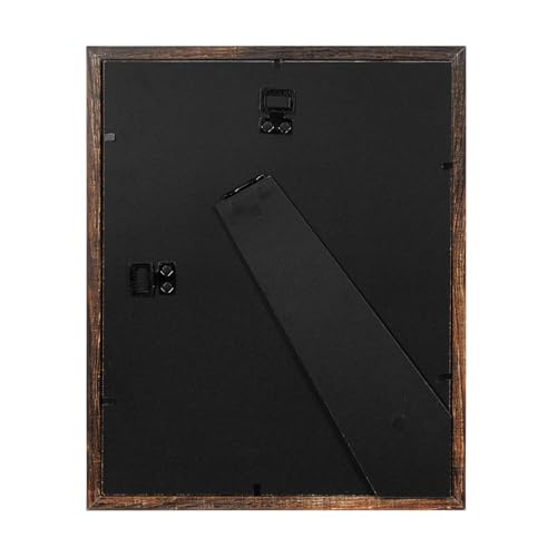 Wooden Brown 8x10 Picture Frame set of 4, Display 8x10 without Mat Wall Gallery Photo Frames