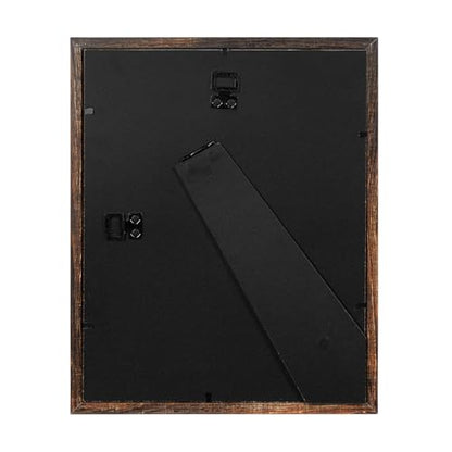 Wooden Brown 8x10 Picture Frame set of 4, Display 8x10 without Mat Wall Gallery Photo Frames