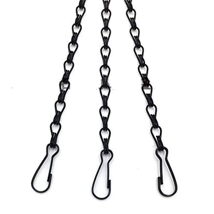 OUKEYI 6 Pcs Hanging Chain, Heavy Duty 23 Inch Hanging Flower Basket Galvanized Replacement Chain -3 Point Garden Plant Hanger for Outdoor or ¡­