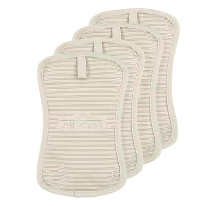 All-Clad Premium Pot Holder & Hot Pad: Heat Resistant to 500 Degrees - 100% Cotton, 10"x6.25" Hot Pad for Kitchen and Barbeque, 4-Pack, Almond - color: Almond, size: 4 Pack