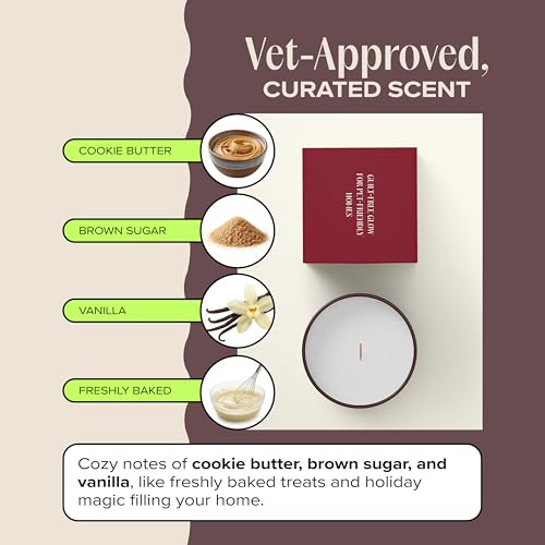 Celebrate the Season Pet-Friendly Scented Candle – Cookie Butter, Brown Sugar & Vanilla Fragrance - Coconut Soy Wax Candle with Wooden Wick, 50-Hour Burn Time, Made in USA, 11.8 oz - color: Celebrate the Season