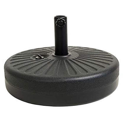 C-Hopetree 78 lb Heavy Duty Water Fillable Base Stand for Patio Outdoor Market Table Umbrella, Black - size: 78lb