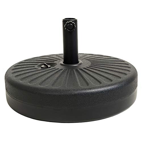 C-Hopetree 78 lb Heavy Duty Water Fillable Base Stand for Patio Outdoor Market Table Umbrella, Black - size: 78lb