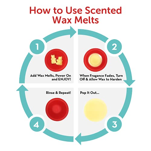 Happy Wax Mod Wax Melt Warmer with 3, 6, and 9 Hour Timer for Scented Wax Melts, Tarts & Cubes - Electric, Ceramic Wax Melter with Removable No Mess Silicone Wax Dish, Marble Color - color: Marble