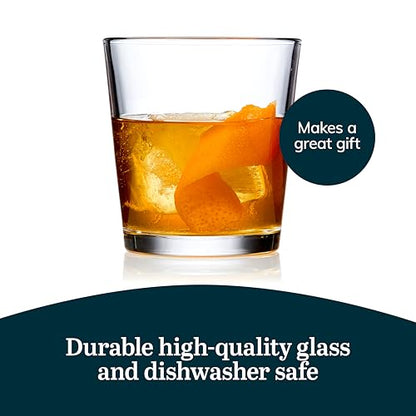 Libbey Bar Essentials Double Old Fashioned Glasses, 12 oz, Clear Restaurant Quality Drinking Glasses Set of 6, Modern Rocks Glass Set for Everyday Use - color: DOF 6