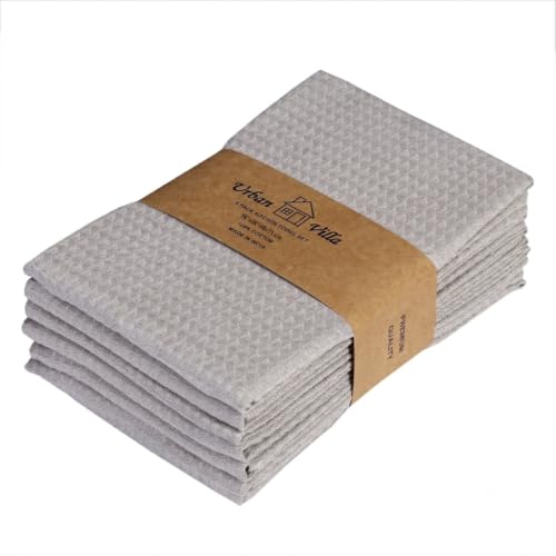 Urban Villa Kitchen Towels Cotton Dish Towels 20”x30” (Set of 6) Smoke - color: 063 Smoke, size: 18" x 28" (Set of 6)